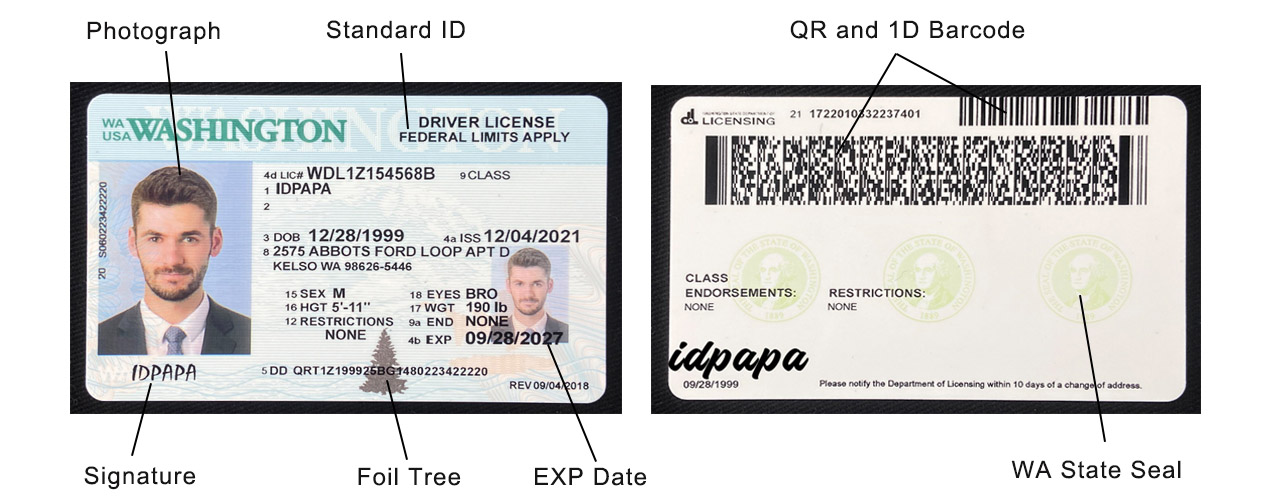 Buy Washington ID card at idpapa